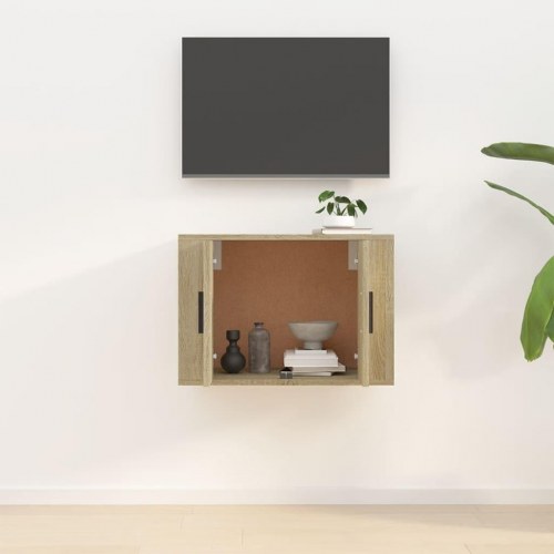 Væghængt tv-skab 57x34,5x40 cm sonoma-eg