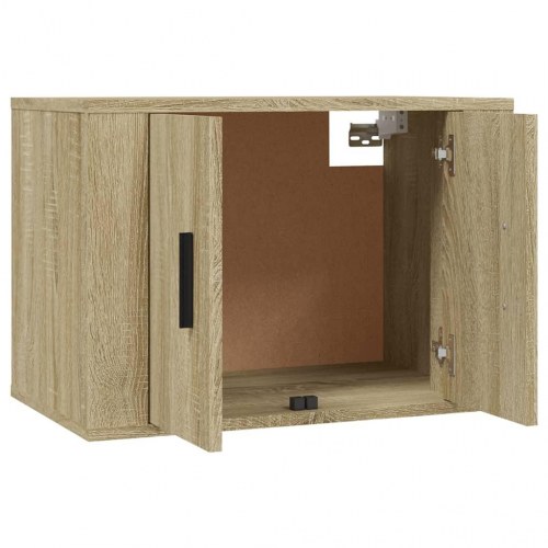 Væghængt tv-skab 57x34,5x40 cm sonoma-eg