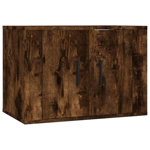 Væghængt tv-skab 57x34,5x40 cm røget egetræsfarve