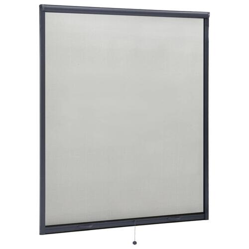 Nedrulleligt insektnet til vinduer 160x170 cm antracitgrå