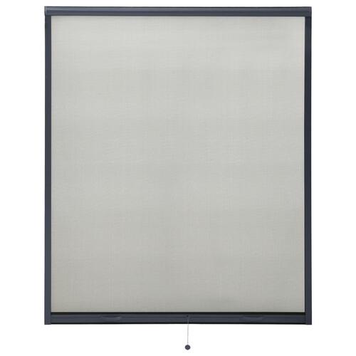 Nedrulleligt insektnet til vinduer 160x170 cm antracitgrå