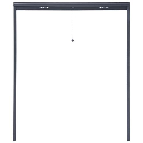 Nedrulleligt insektnet til vinduer 160x170 cm antracitgrå