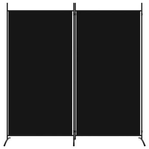 2-panels rumdeler 175x180 cm stof sort