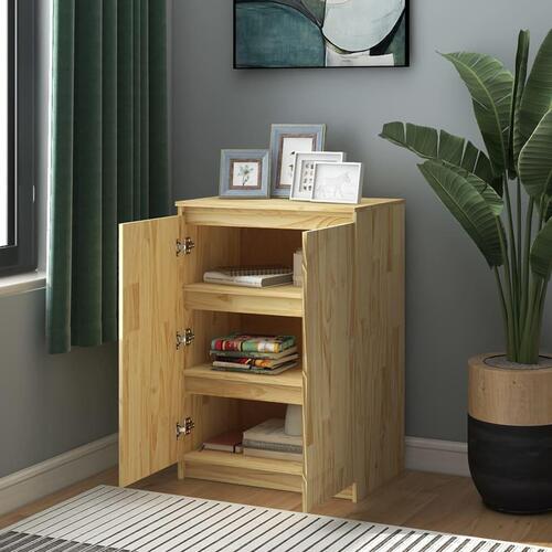 Skab 60x36x84 cm massivt fyrretræ