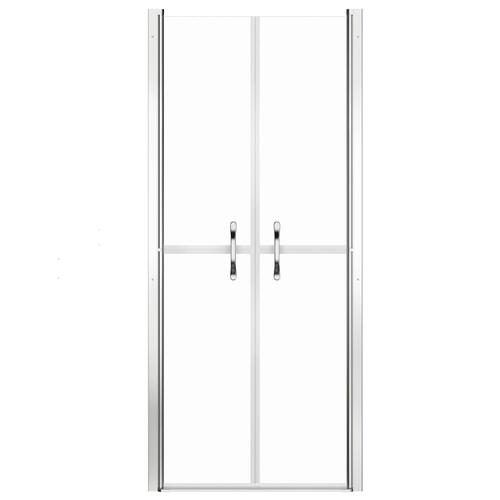 Brusedør 91x190 cm klart sikkerhedsglas