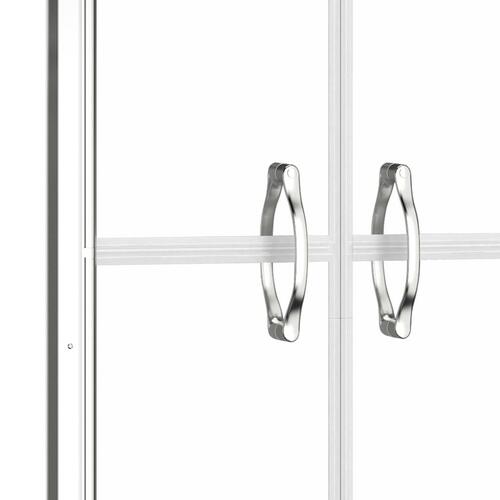 Brusedør 91x190 cm klart sikkerhedsglas