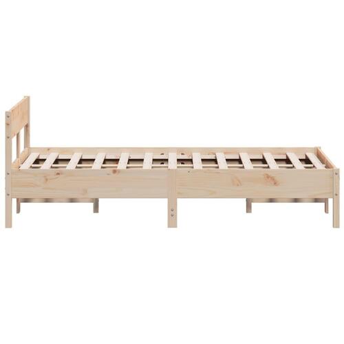 Sengeramme uden madras 120x190 cm massivt fyrretræ
