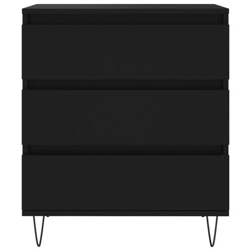 Skænk 60x35x70 cm konstrueret træ sort