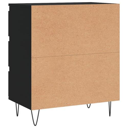 Skænk 60x35x70 cm konstrueret træ sort