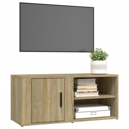 Tv-borde 2 stk. 80x31,5x36 cm konstrueret træ sonoma-eg
