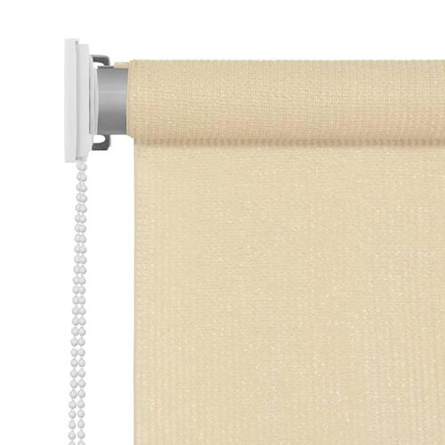 Udendørs rullegardin 80x140 cm HDPE cremefarvet
