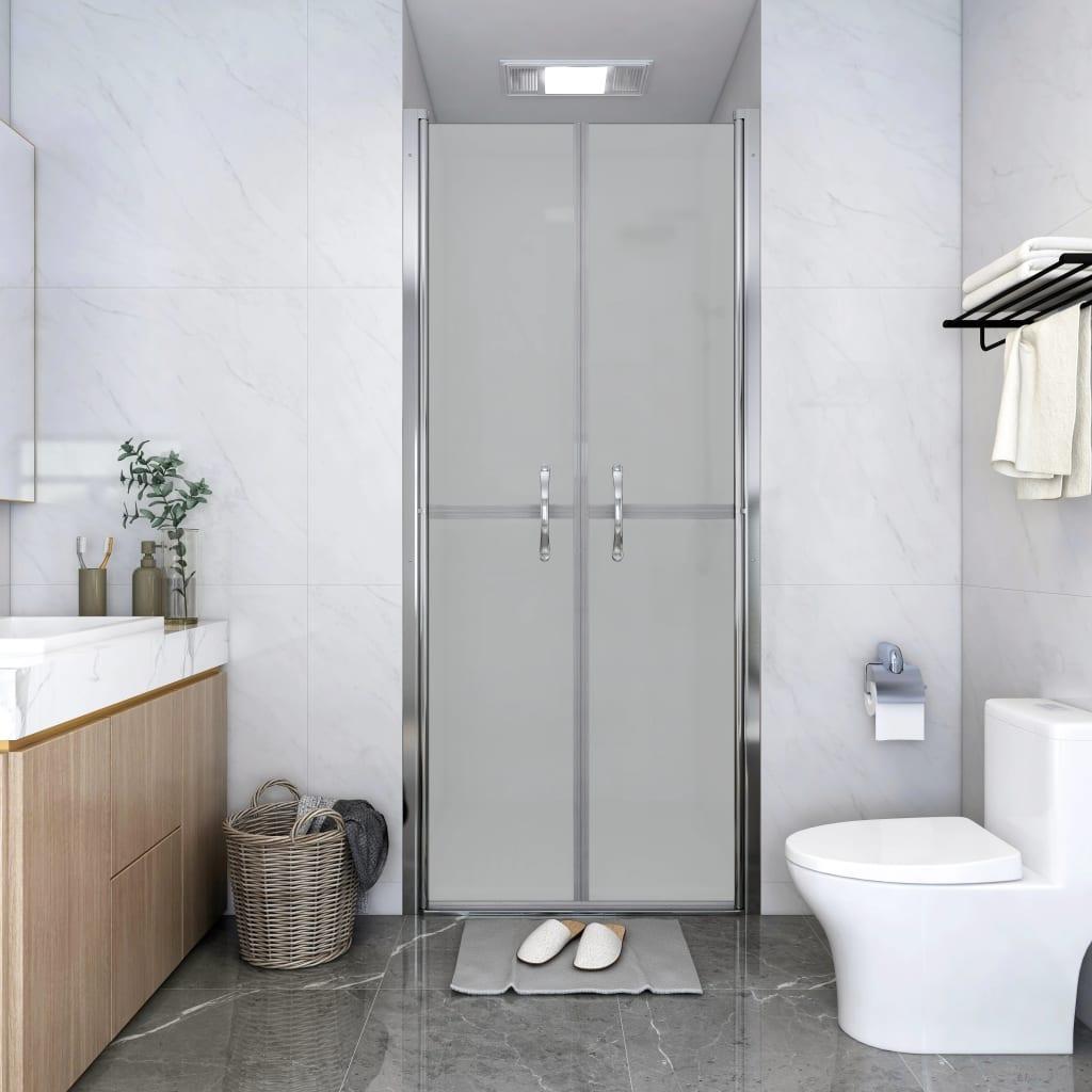 Brusedør 71x190 cm matteret sikkerhedsglas
