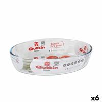 Ovn Fad Quttin Glas Oval 1,8 L 26,2 x 17,8 x 6,1 cm (6 enheder)