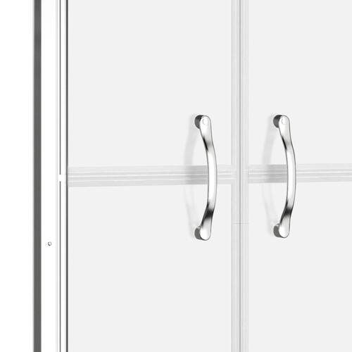Brusedør 86x190 cm matteret sikkerhedsglas