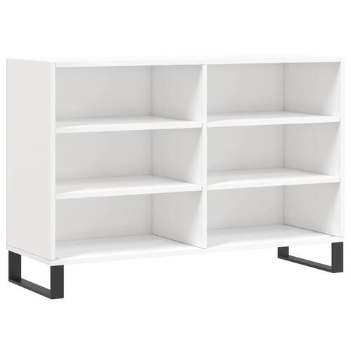 Skænk 103,5x35x70 cm konstrueret træ hvid højglans