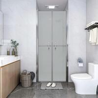 Brusedør 91x190 cm matteret sikkerhedsglas