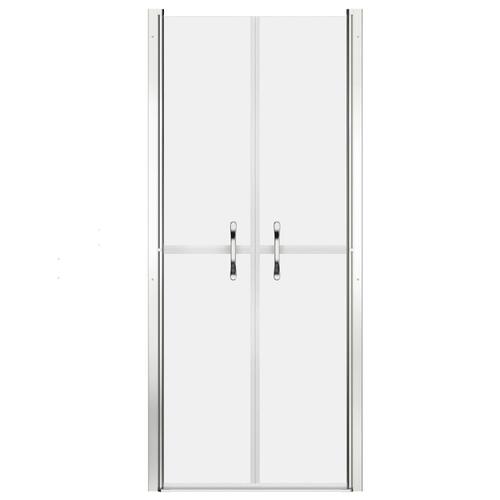 Brusedør 91x190 cm matteret sikkerhedsglas