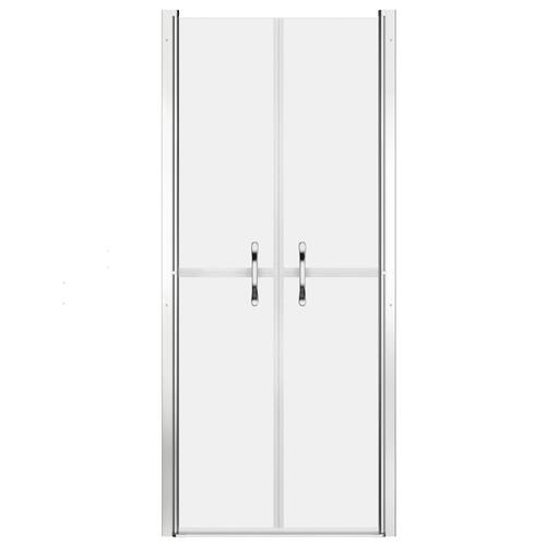 Brusedør 96x190 cm matteret sikkerhedsglas