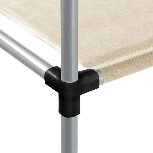 Opbevaringsreol over vaskemaskine 87x55x90,5 cm jern creme