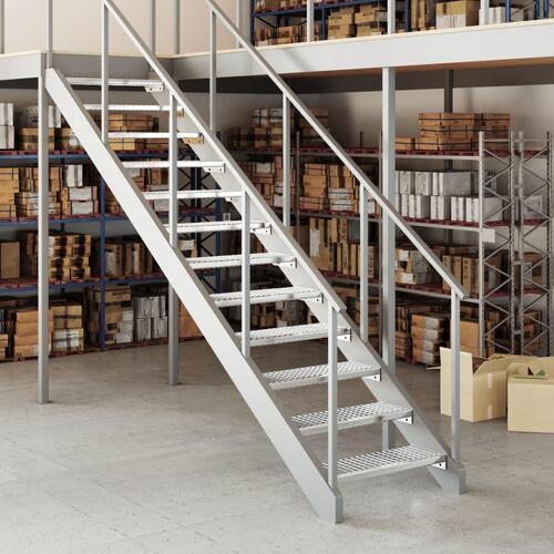 Trappetrin 70x24x7 cm trinrist galvaniseret stål