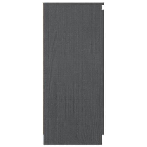 Skænk 60x36x84 cm massivt fyrretræ grå
