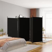 5-panels rumdeler 433x180 cm stof sort