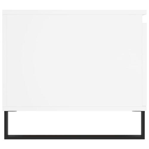 Sofabord 100x50x45 cm konstrueret træ hvid