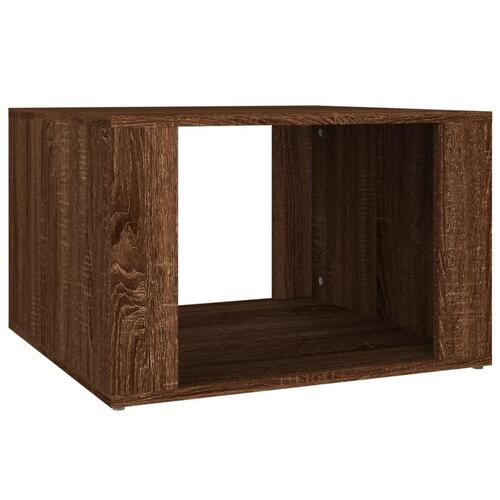 Sengebord 57x55x36 cm konstrueret træ brun egetræsfarve