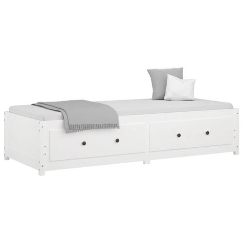 Daybed 90x200 cm massivt fyrretræ hvid