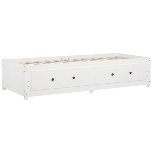 Daybed 90x200 cm massivt fyrretræ hvid