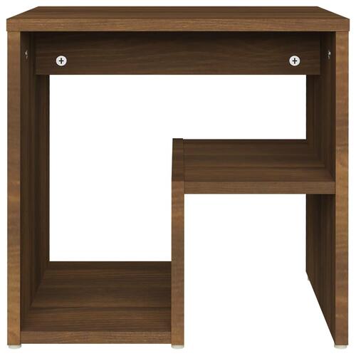 Sengebord 40x30x40 cm konstrueret træ brun egetræsfarve