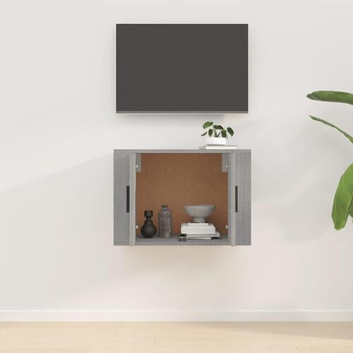 Væghængt tv-skab 57x34,5x40 cm grå sonoma-eg