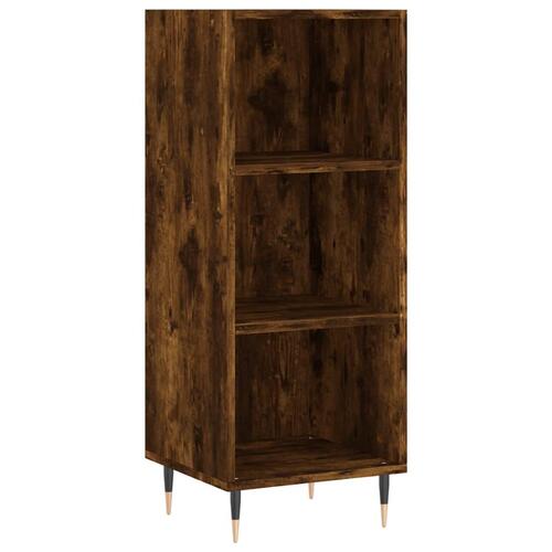 Skab 34,5x34x180 cm konstrueret træ røget egetræ