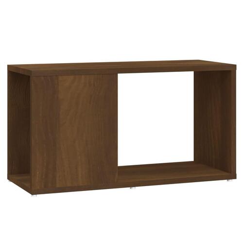 Tv-bord 60x24x32 cm konstrueret træ brun egetræsfarve