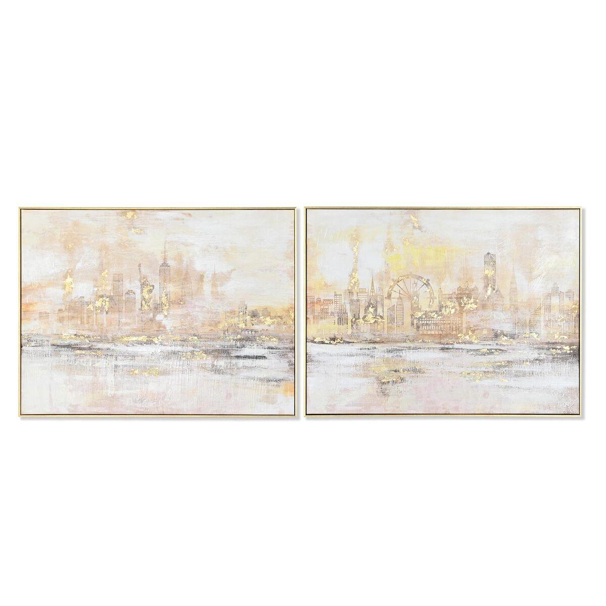 Maleri 80 x 3,5 x 60 cm New York Loft (2 enheder)