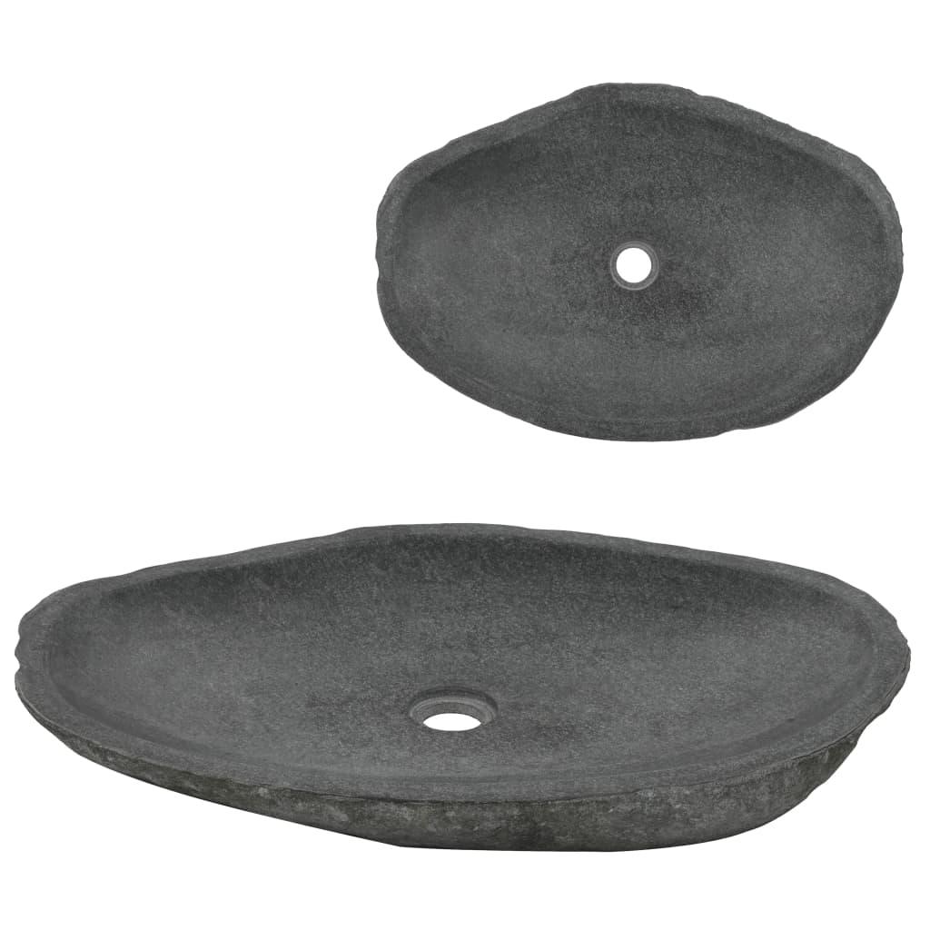 Håndvask flodsten oval 60-70 cm