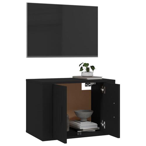 Væghængt tv-skab 57x34,5x40 cm sort
