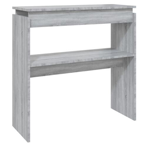 Konsolbord 80x30x80 cm konstrueret træ grå sonoma-eg