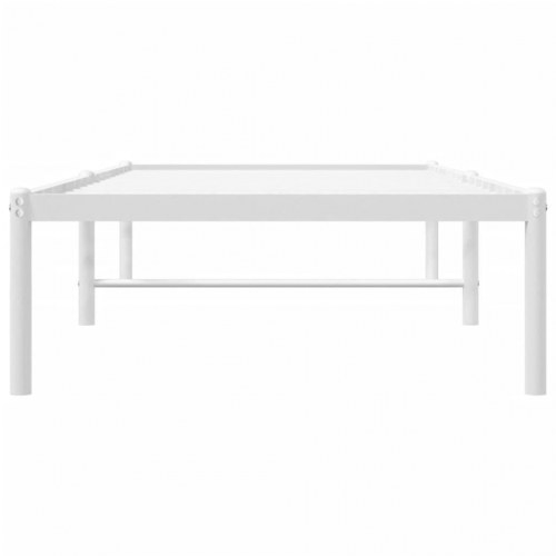 Sengeramme 75 x 190 cm i metal - hvid