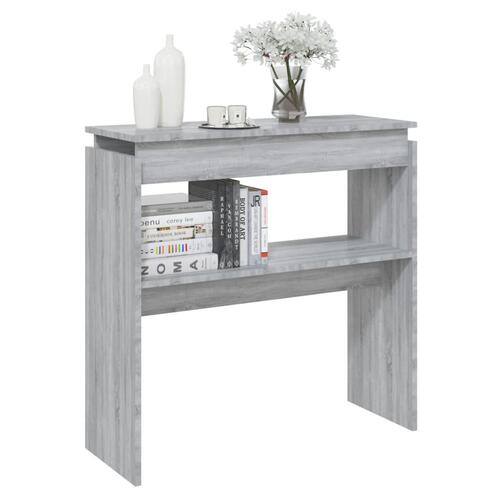 Konsolbord 80x30x80 cm konstrueret træ grå sonoma-eg