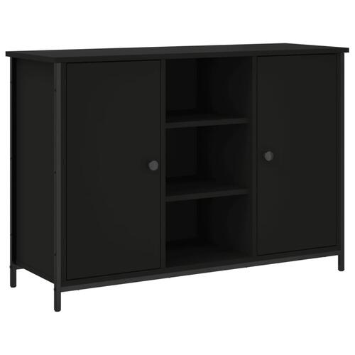 Skænk 100x35x70 cm konstrueret træ sort