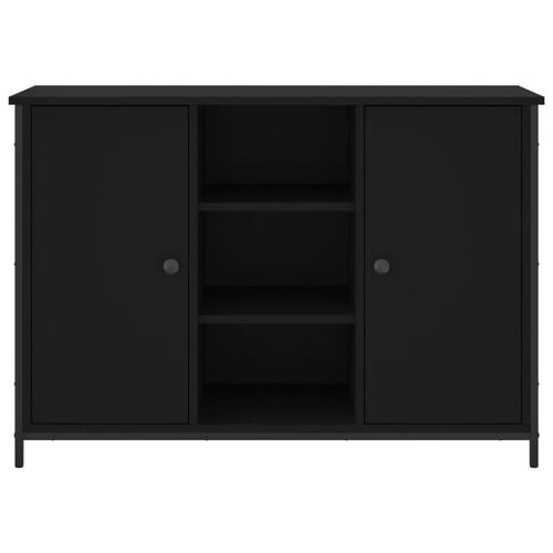 Skænk 100x35x70 cm konstrueret træ sort