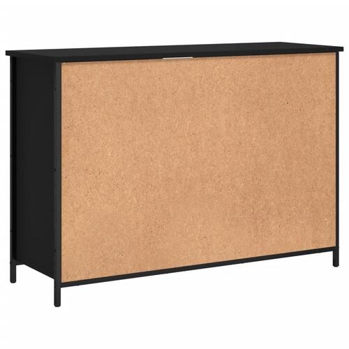 Skænk 100x35x70 cm konstrueret træ sort