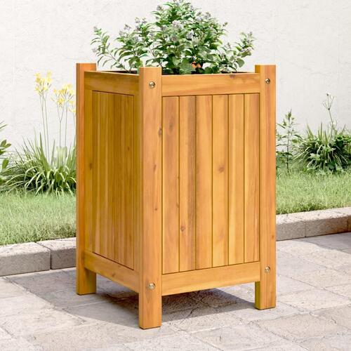 Plantekasse med for 31x31x50 cm massivt akacietræ