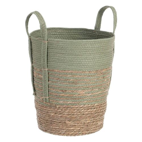 Set med kurve 42 x 42 x 48 cm Mint Naturlig fiber (3 Dele)