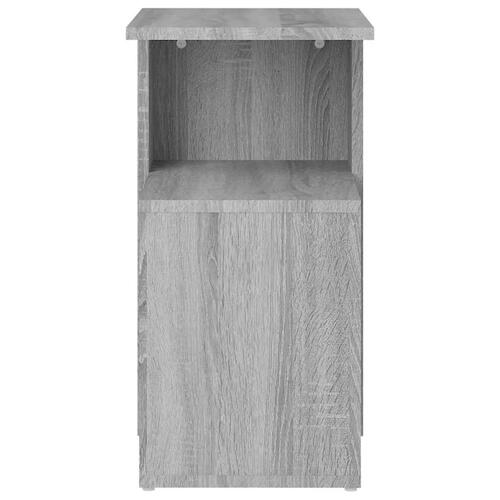 Sidebord 36x30x56 cm konstrueret træ grå sonoma-eg