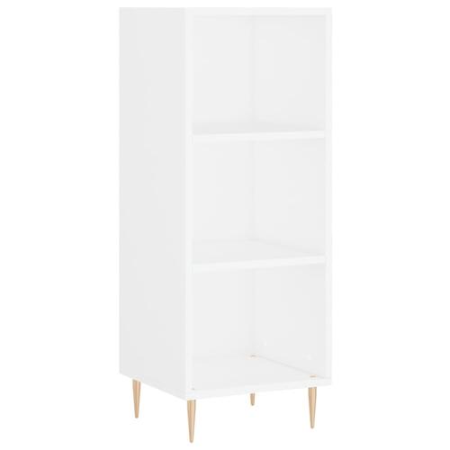 Skab 34,5x34x180 cm konstrueret træ hvid