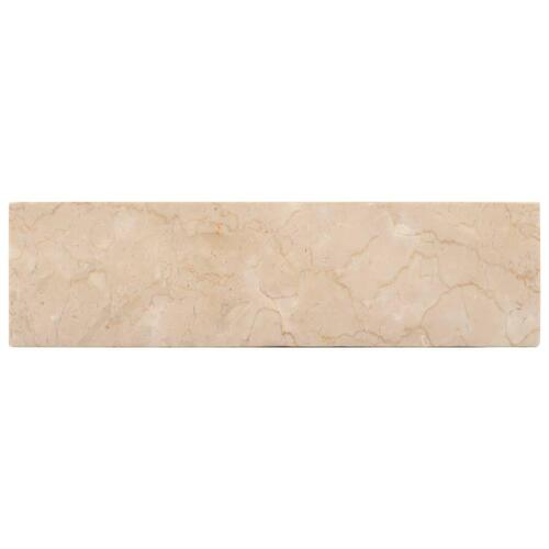 Håndvask 45x30x12 cm marmor cremefarvet højglans