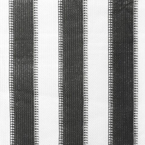 Udendørs rullegardin 60x140 cm antracitgrå og hvid stribet
