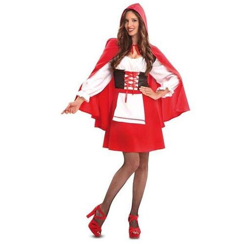 Kostume til voksne 2 Dele Rødhætte M/L